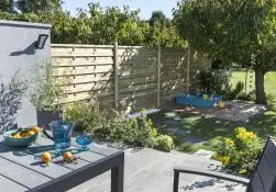 Poteau bois massif, cerland, l.7 x p.7 x h.240 cm, naturel