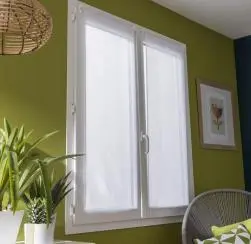 Vitrage tamisant leo blanc h.120 x l.60 cm