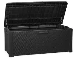 Coffre de jardin résine nevada, anthracite, 550 l