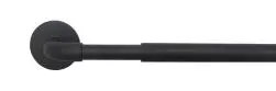 Kit tringle à rideau curve noir