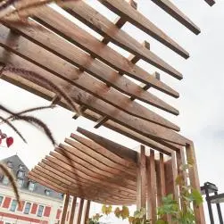 Lambourde en pin, vert, l.240 x l.7 cm x Ép.45 mm