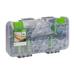 Lot de 500 vis argent v51 standers pozidriv tête fraisée