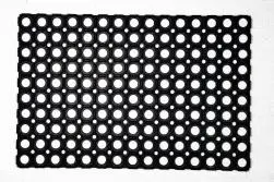 Paillasson noir géométrique flavio, 50 x 100 cm, inspire