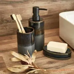 Porte-savon otto bleu, porcelaine, azao