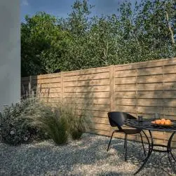 Panneau bois occultant mika, cerland, couleur bois, l.180 x h.180 cm