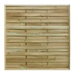 Panneau bois occultant mika, cerland, couleur bois, l.180 x h.180 cm