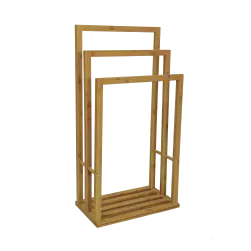 Porte-serviettes à poser, bambou, beige
