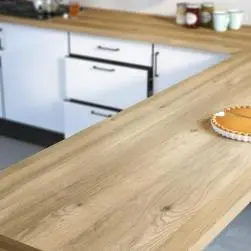 Plan de travail stratifié chêne boréal