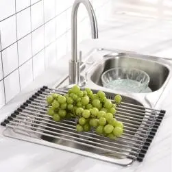 Égouttoir à dérouler inox delinia