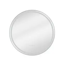 Miroir lumineux rond gris, diam. 60 cm remix, anti-buée