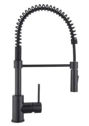 Mitigeur de cuisine avec douchette delinia tomas noir