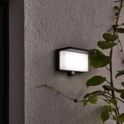 Applique solaire à détecteur taski, noir, inspire