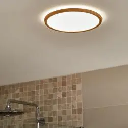 Plafonnier led lano bois clair inspire