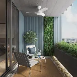 Ventilateur de plafond avec éclairage led, aruba +, blanc,  inspire