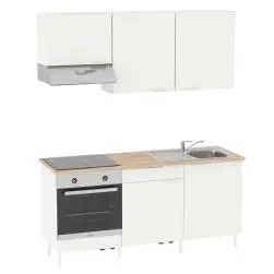 Cuisine équipée eleki blanc,