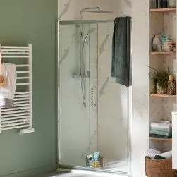 Colonne de douche avec robinetterie edouard rousseau gerzat chrome